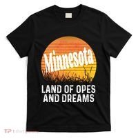 Minnesota Land Of Opes And Dreams Ope Sunset Field Funny T-Shirt thumb 0