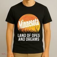 Minnesota Land Of Opes And Dreams Ope Sunset Field Funny T-Shirt thumb 3