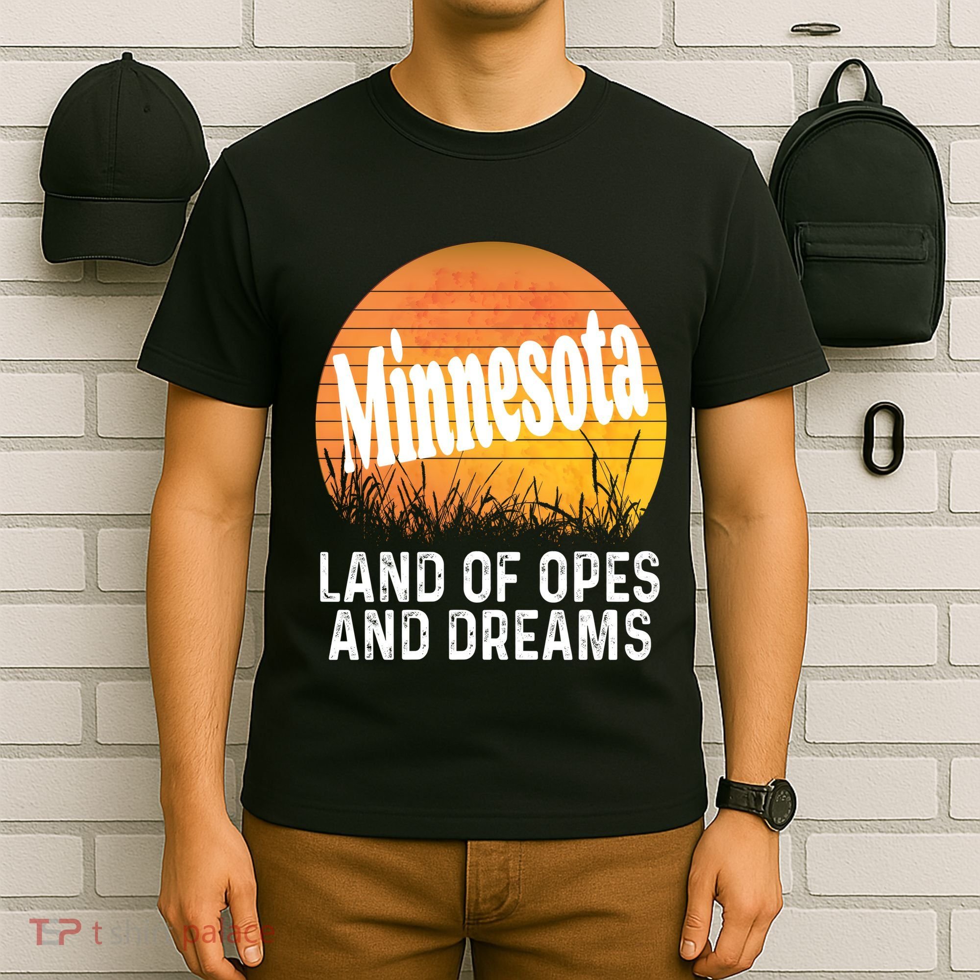 Minnesota Land Of Opes And Dreams Ope Sunset Field Funny T-Shirt