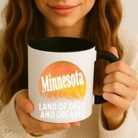 Minnesota Land Of Opes And Dreams Ope Sunset Field Funny Coffee Mug thumb 3