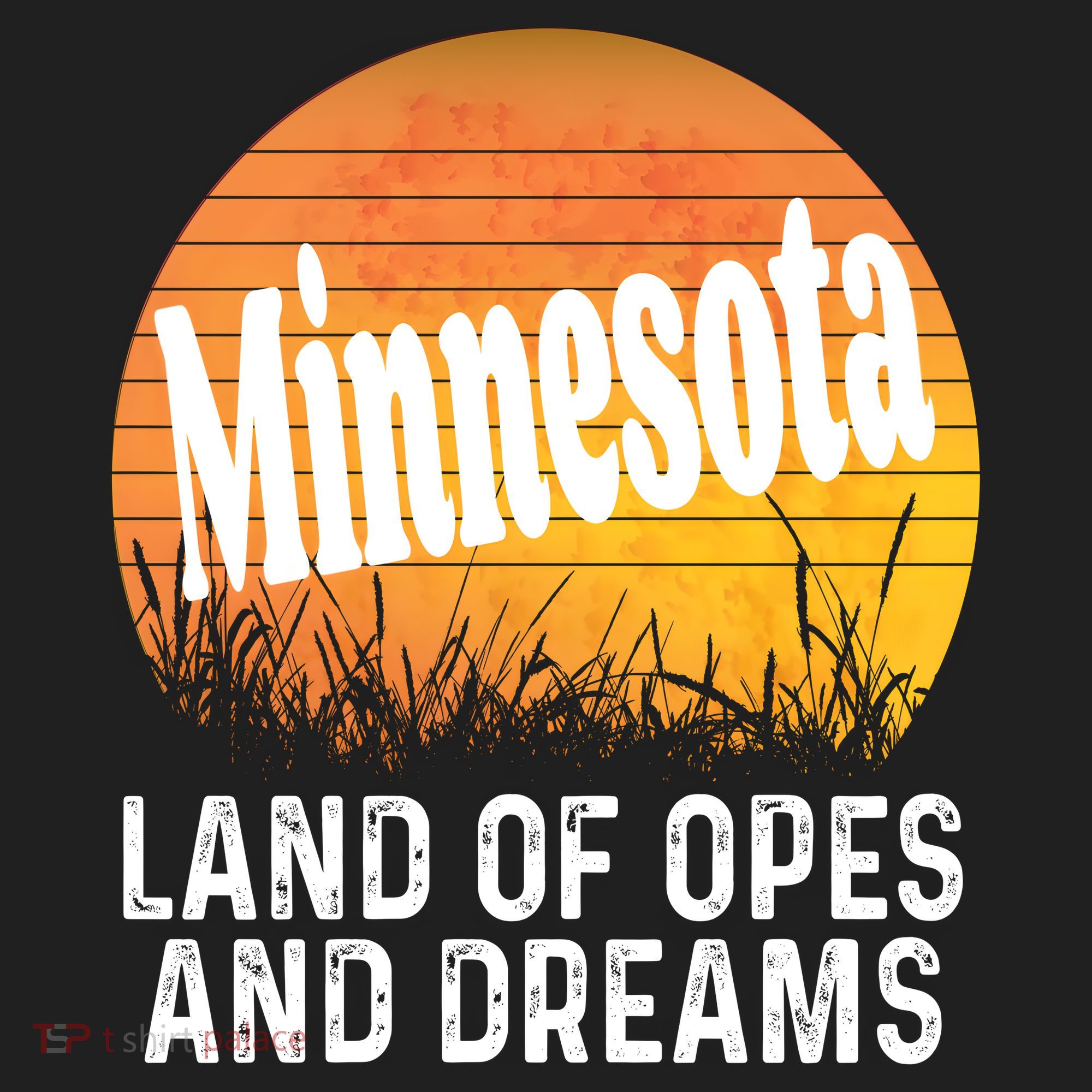 Minnesota Land Of Opes And Dreams Ope Sunset Field Funny Beanie