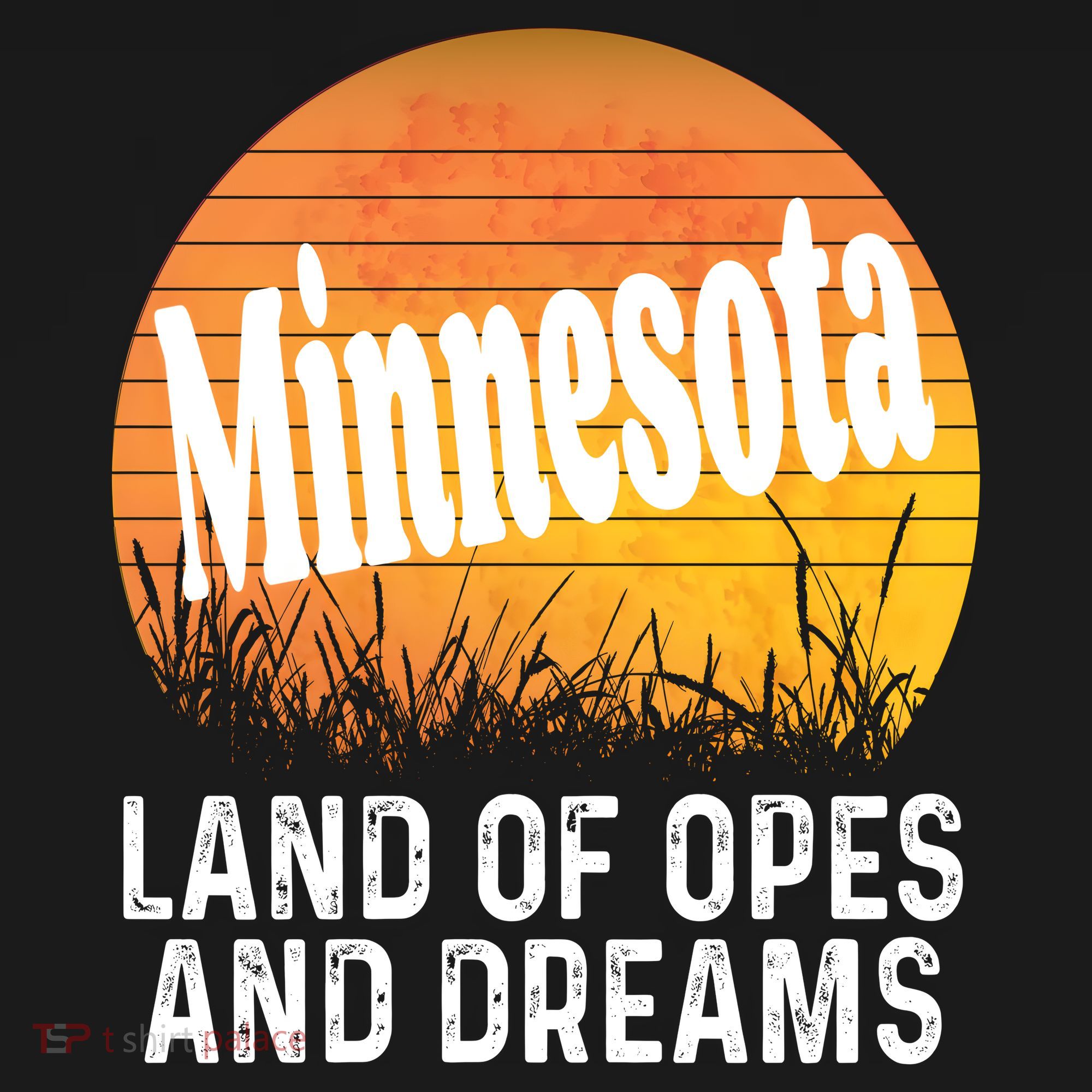 Minnesota Land Of Opes And Dreams Ope Sunset Field Funny Mousepad