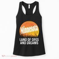 Minnesota Land Of Opes And Dreams Ope Sunset Field Funny Women's Tank Top thumb 0