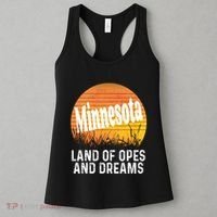 Minnesota Land Of Opes And Dreams Ope Sunset Field Funny Women's Tank Top thumb 3