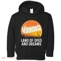 Minnesota Land Of Opes And Dreams Ope Sunset Field Funny Toddler Hoodie thumb 0