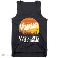 Minnesota Land Of Opes And Dreams Ope Sunset Field Funny Tank Top thumb 0