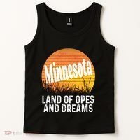 Minnesota Land Of Opes And Dreams Ope Sunset Field Funny Tank Top thumb 2
