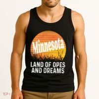 Minnesota Land Of Opes And Dreams Ope Sunset Field Funny Tank Top thumb 3
