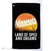 Minnesota Land Of Opes And Dreams Ope Sunset Field Funny Golf Towel thumb 0