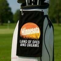 Minnesota Land Of Opes And Dreams Ope Sunset Field Funny Golf Towel thumb 2