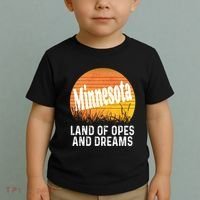 Minnesota Land Of Opes And Dreams Ope Sunset Field Funny Toddler T-Shirt thumb 2