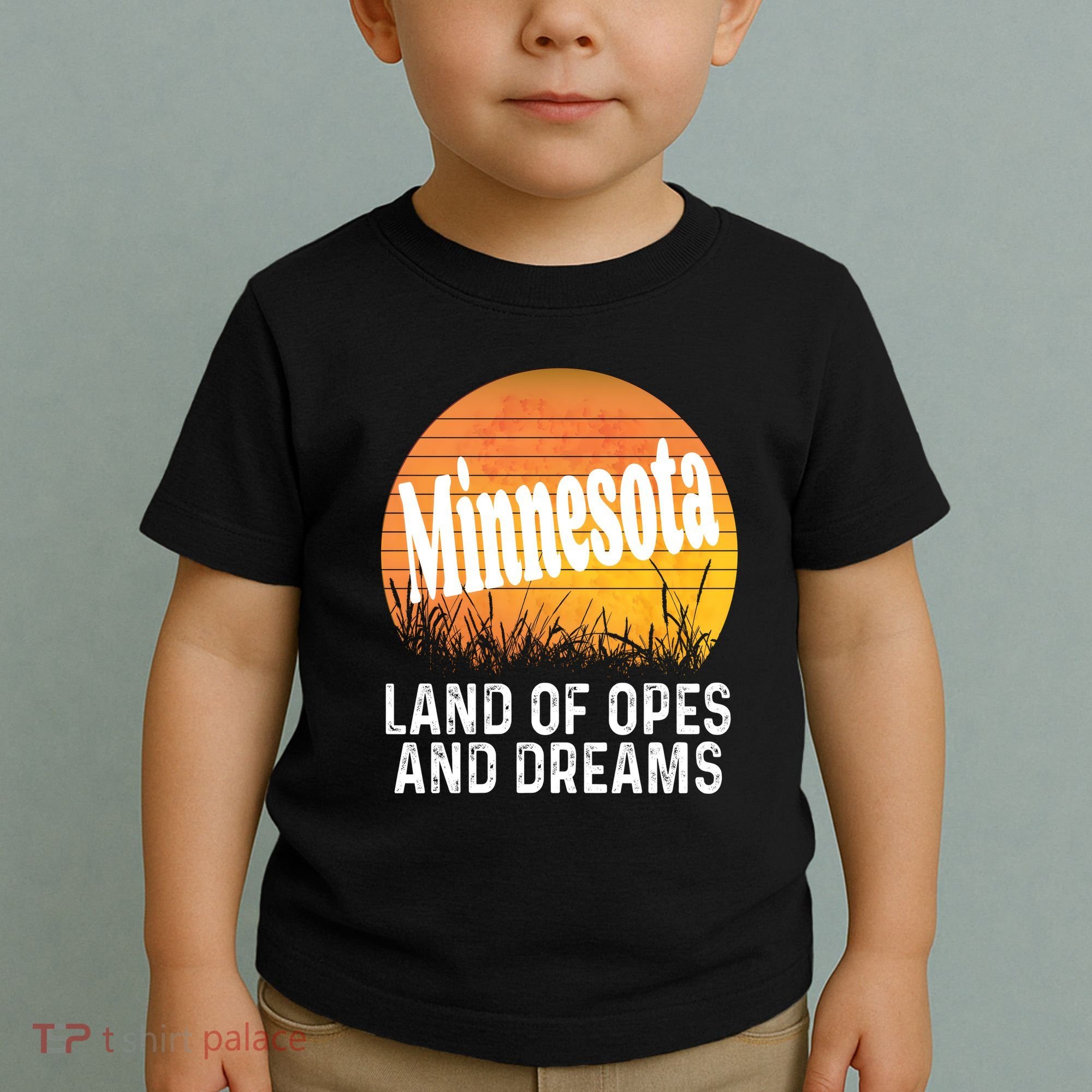 Minnesota Land Of Opes And Dreams Ope Sunset Field Funny Toddler T-Shirt