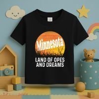 Minnesota Land Of Opes And Dreams Ope Sunset Field Funny Toddler T-Shirt thumb 3
