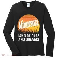 Minnesota Land Of Opes And Dreams Ope Sunset Field Funny Women's Long Sleeve Shirt thumb 0