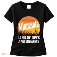 Minnesota Land Of Opes And Dreams Ope Sunset Field Funny Women's T-Shirt thumb 0