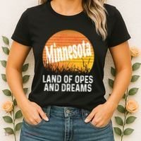 Minnesota Land Of Opes And Dreams Ope Sunset Field Funny Women's T-Shirt thumb 2