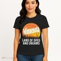 Minnesota Land Of Opes And Dreams Ope Sunset Field Funny Women's T-Shirt thumb 4