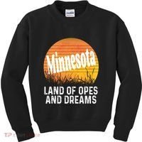 Minnesota Land Of Opes And Dreams Ope Sunset Field Funny Kids Sweatshirt thumb 0
