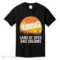 Minnesota Land Of Opes And Dreams Ope Sunset Field Funny Kids T-Shirt thumb 0