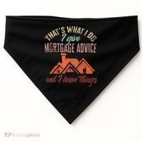 Mortgage Loan Officer Give Mortgage Advice And I USA-Made Doggie Bandana thumb 0