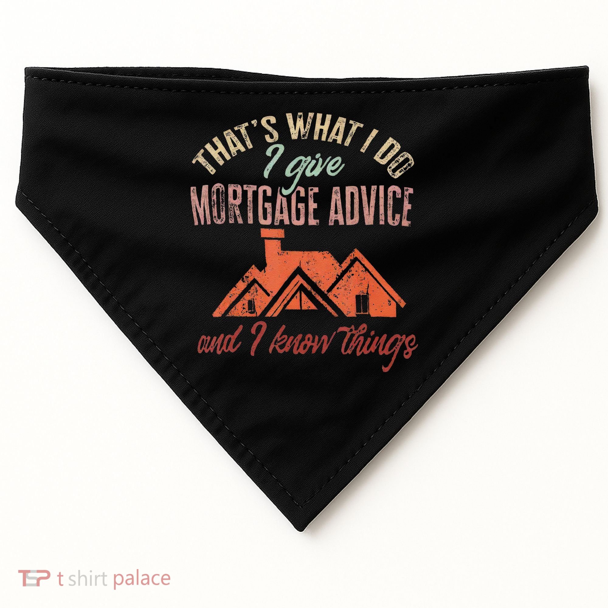Mortgage Loan Officer Give Mortgage Advice And I USA-Made Doggie Bandana