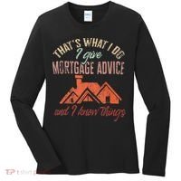 Mortgage Loan Officer Give Mortgage Advice And I Women's Long Sleeve Shirt thumb 0