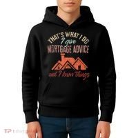 Mortgage Loan Officer Give Mortgage Advice And I Kids Hoodie thumb 4