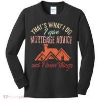 Mortgage Loan Officer Give Mortgage Advice And I Kids Long Sleeve Shirt thumb 0