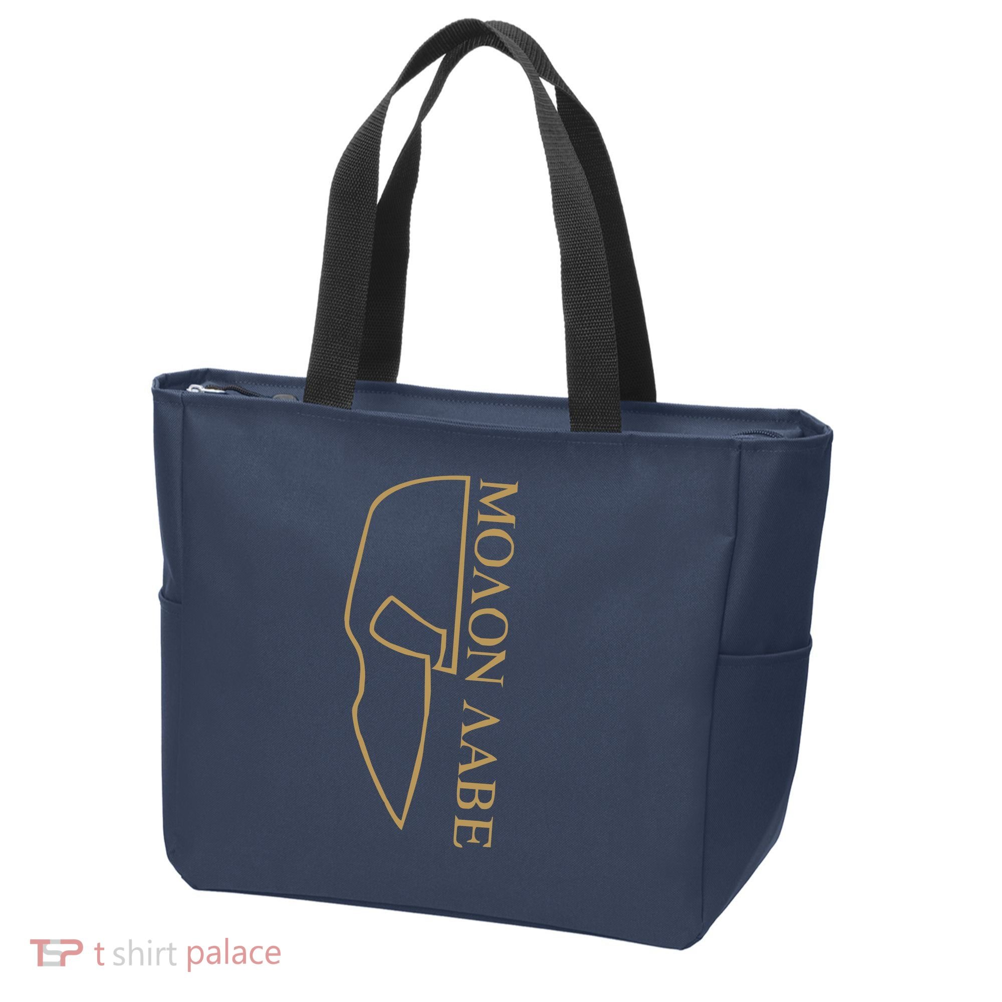 Molon Labe Outlined Tote Bag