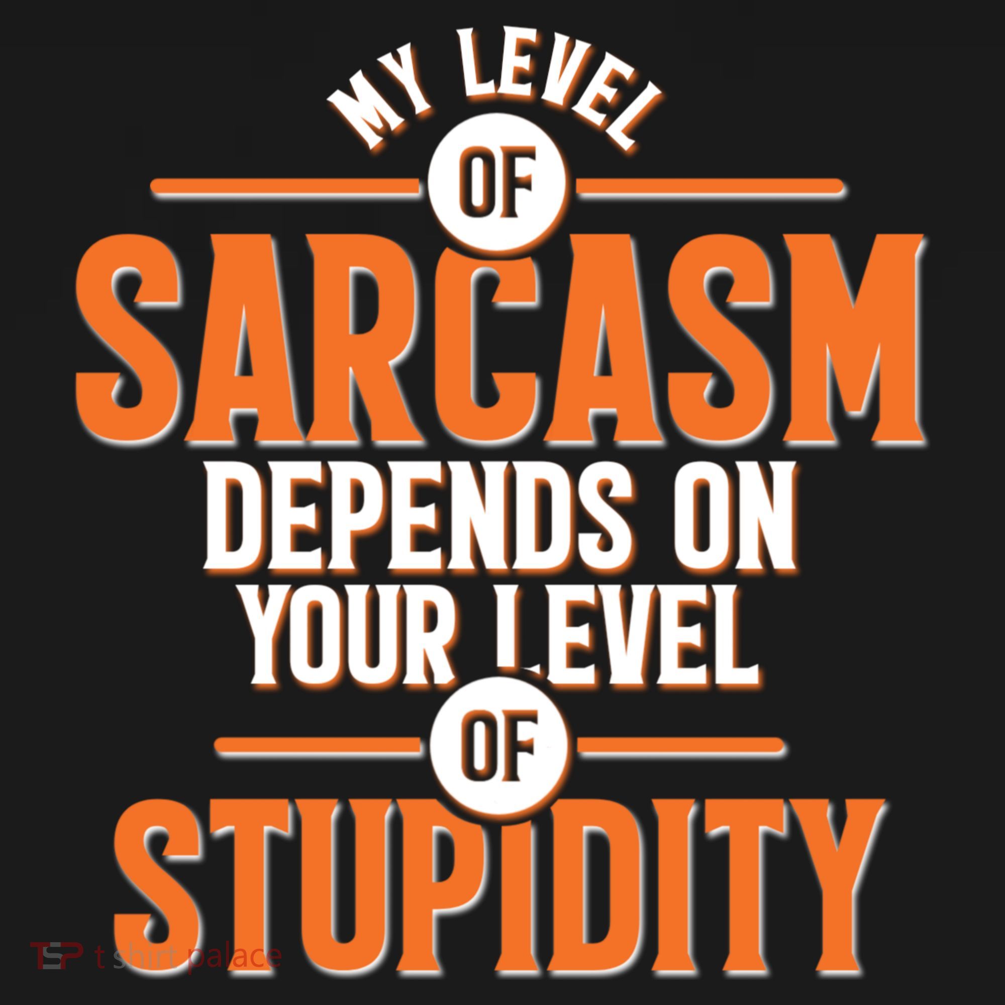 My Level Of Sarcasm Depends On Your Level Of Stupidity Ornament