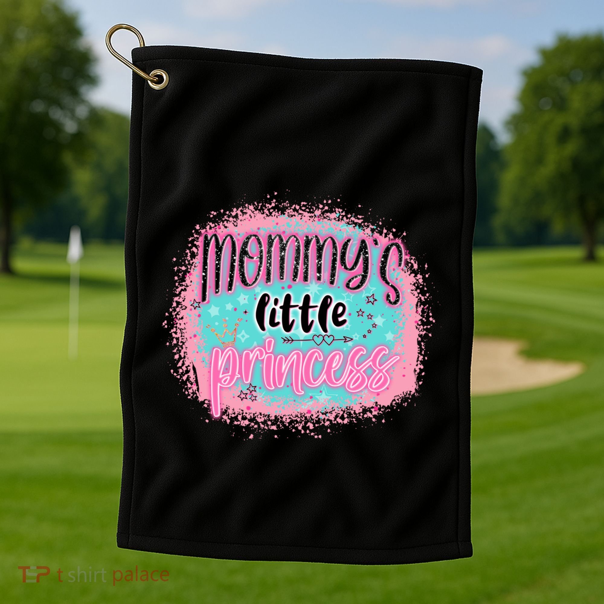 MommyS Little Princess Happy Mothers Day Gift Golf Towel