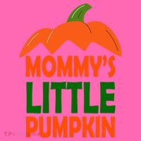 Mommys Little Pumpkin Halloween Cute Stripe Pom Pom Beanie thumb 2