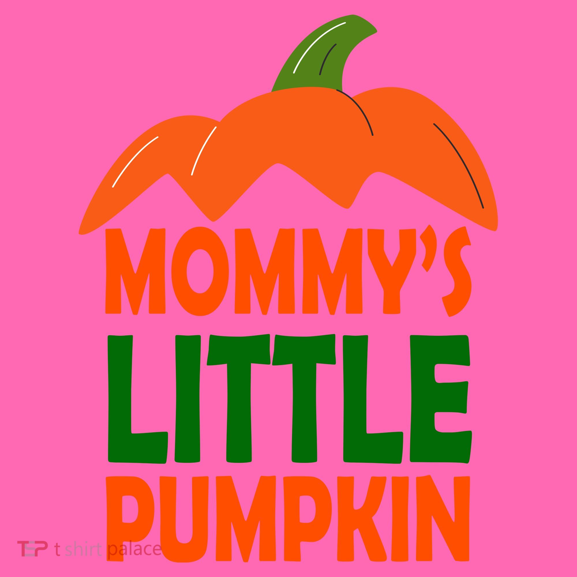 Mommys Little Pumpkin Halloween Cute Stripe Pom Pom Beanie