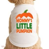 Mommys Little Pumpkin Halloween Cute Doggie Tank thumb 0