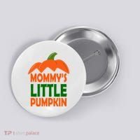 Mommys Little Pumpkin Halloween Cute Button thumb 0