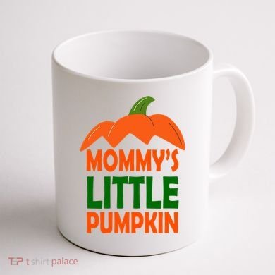 Mommys Little Pumpkin Halloween Cute Coffee Mug back