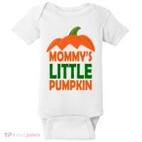 Mommys Little Pumpkin Halloween Cute Baby Bodysuit thumb 0