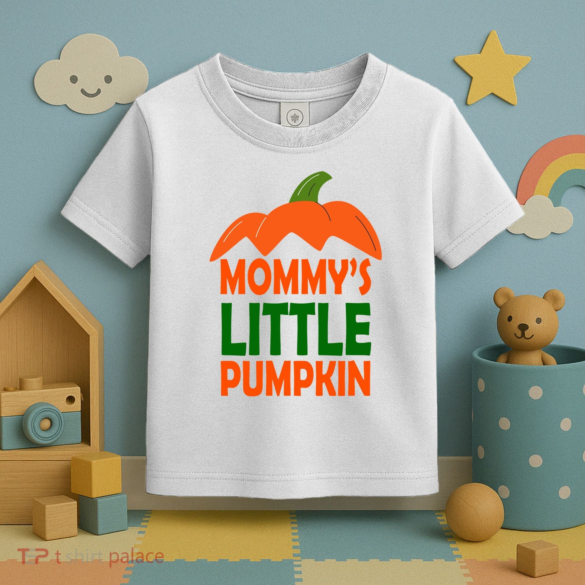 Mommys Little Pumpkin Halloween Cute Toddler T-Shirt