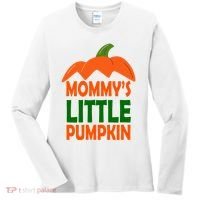 Mommys Little Pumpkin Halloween Cute Women's Long Sleeve Shirt thumb 0