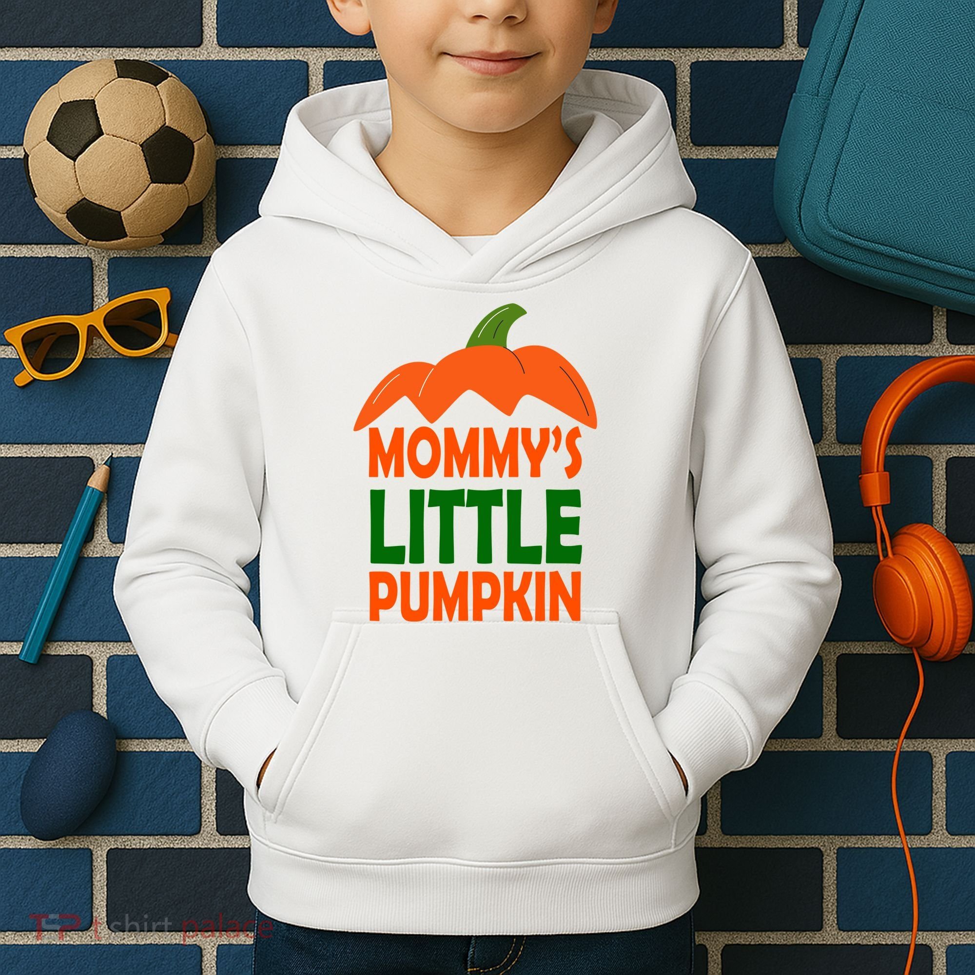 Mommys Little Pumpkin Halloween Cute Kids Hoodie