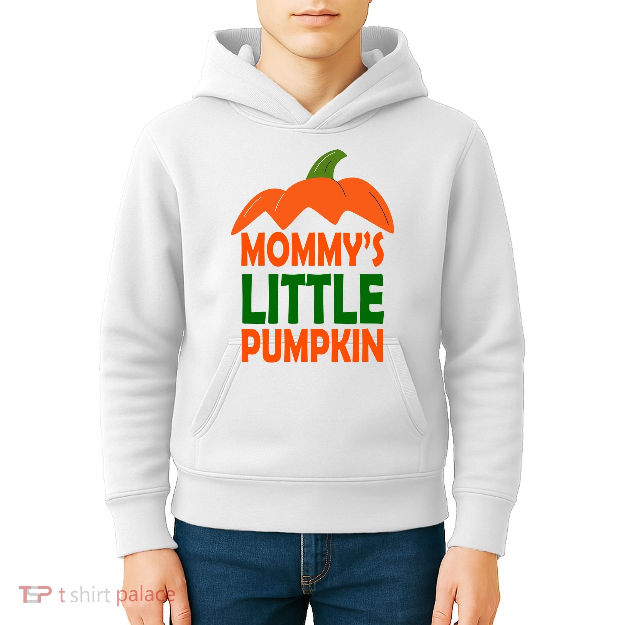Mommys Little Pumpkin Halloween Cute Kids Hoodie