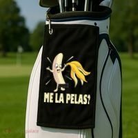 Me La Pelas Funny Quotes In Spanish Sayings Banana Joke Golf Towel thumb 2
