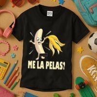 Me La Pelas Funny Quotes In Spanish Sayings Banana Joke Kids T-Shirt thumb 3