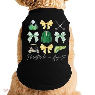 Master Let's Par Golf Tournament Coquette Bow Women Doggie Tank