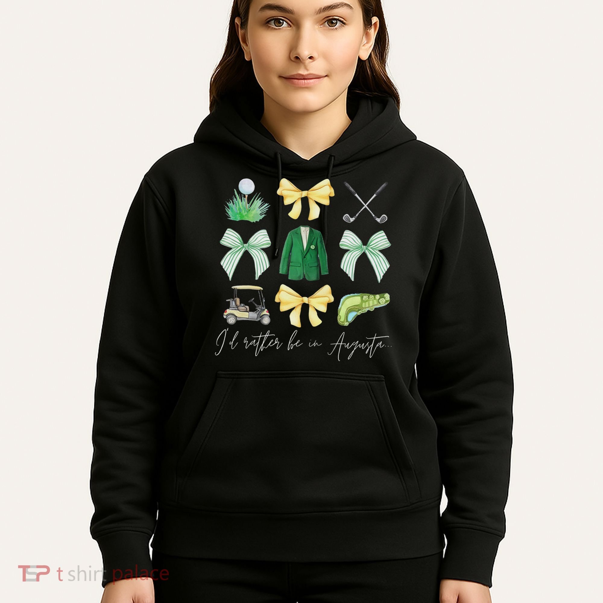 Master Let's Par Golf Tournament Coquette Bow Women Hoodie