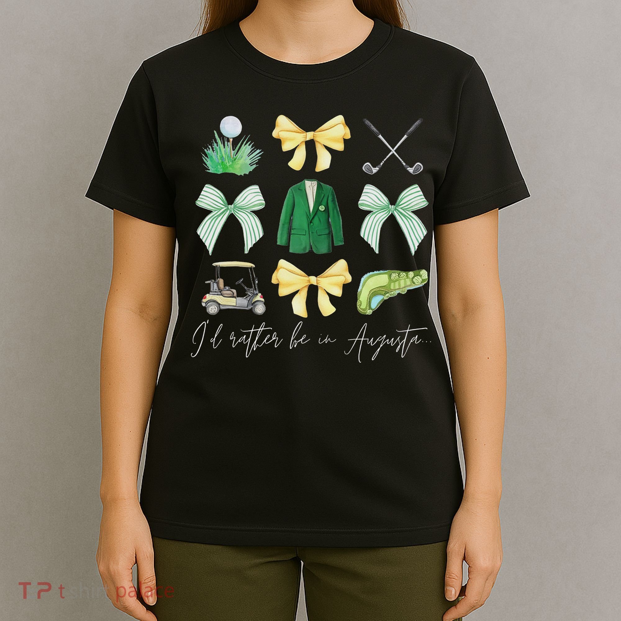 Master Let's Par Golf Tournament Coquette Bow Women T-Shirt