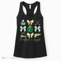 Master Let's Par Golf Tournament Coquette Bow Women Women's Tank Top thumb 0