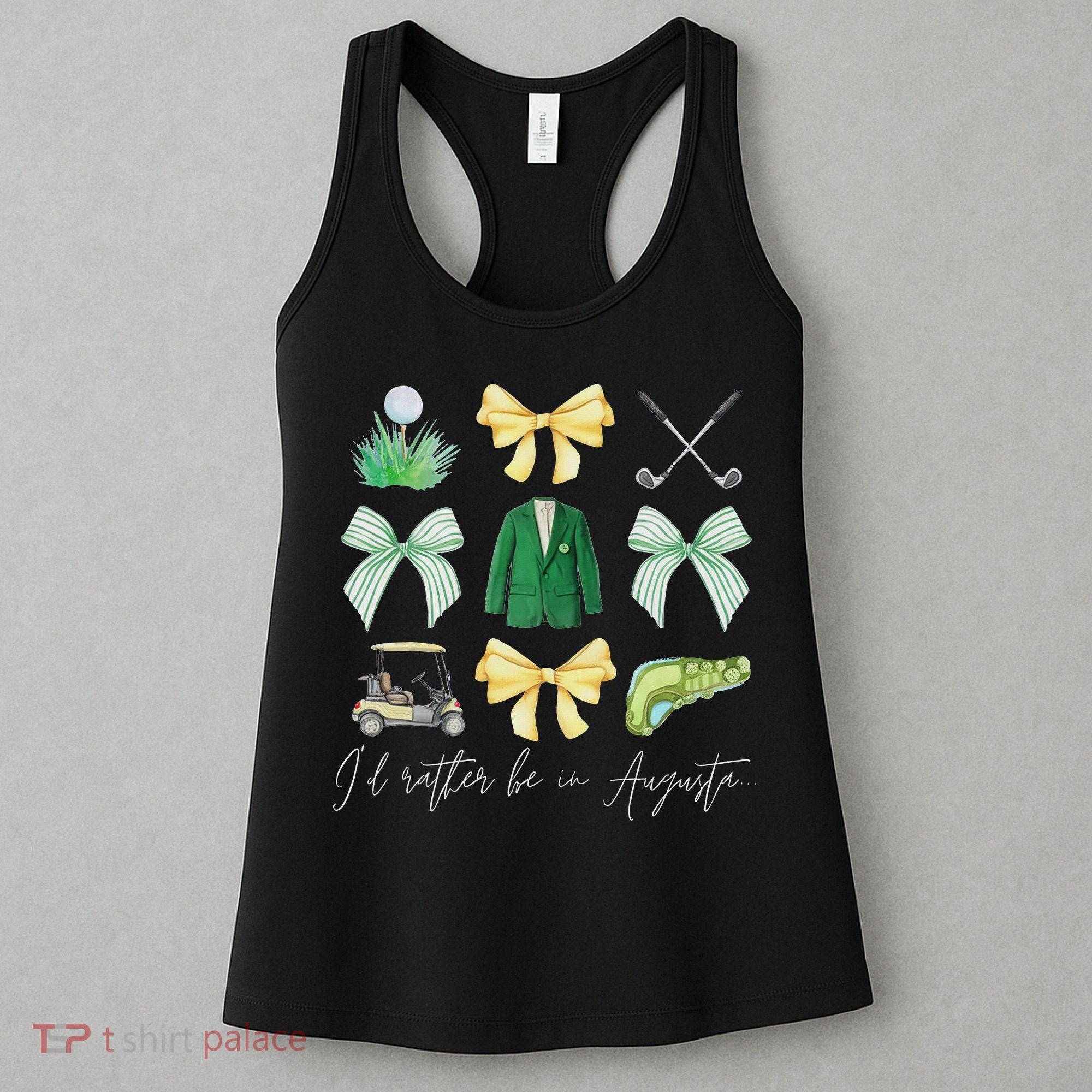 Master Let's Par Golf Tournament Coquette Bow Women Women's Tank Top