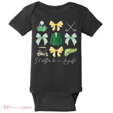 Master Let's Par Golf Tournament Coquette Bow Women Baby Bodysuit