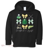 Master Let's Par Golf Tournament Coquette Bow Women Toddler Hoodie thumb 0